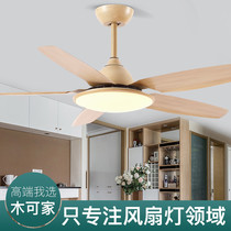 Fan lamp ceiling fan lamp frequency conversion Nordic living room bedroom home large wind modern simple restaurant electric fan chandelier