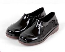 Pull back mens rain shoes Womens low-top middle-aged water shoes short tube autumn labor protection rubber shoes non-slip galoshes Work shoes