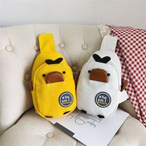 Boys chest bag childrens shoulder bag fashion small bag tide girl boy shoulder cartoon kid bag cute small satchel bag