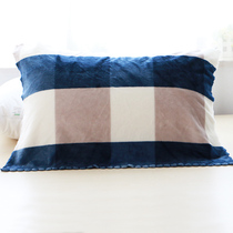 Pillow towel single coral velvet winter thick pillow towel English flannel single student couple pillow towel