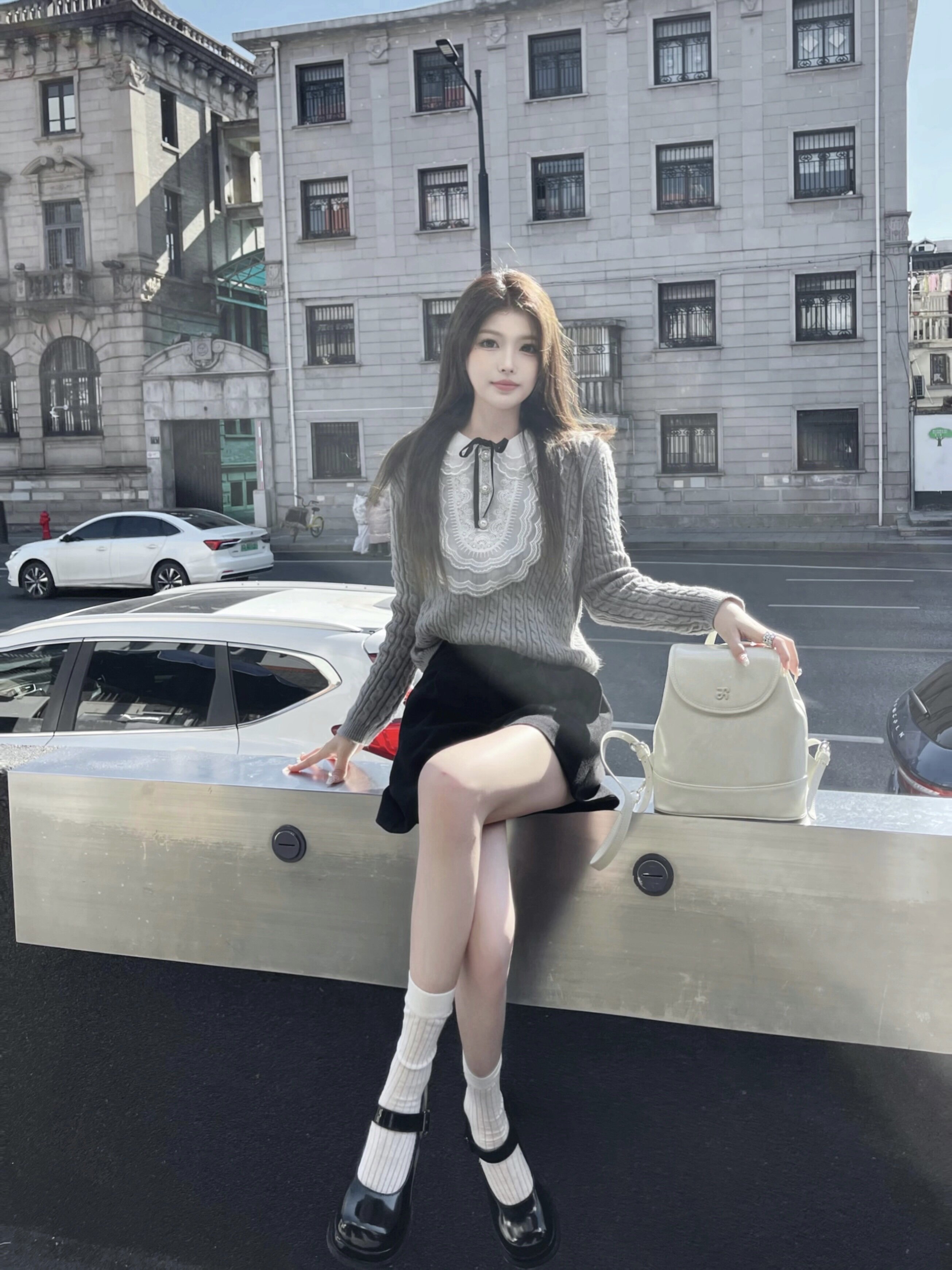 达芙妮春季厚底乐福鞋，英伦风厚底增高3-4cm小个子友好一脚蹬便捷