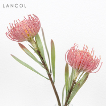 Lancol Eurostyle Small Fresh Emulation Flower Flocking Needle Cushion Flower Home Living Room Decoration Flower Desktop Tropical Fake Flowers
