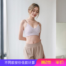 Gym quick-drying striped sports camisole vest female summer wear shockproof running training gathering yoga bra