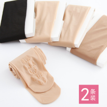 Spring and summer flesh-colored leggings light leg artifact thin steel wire pantyhose invisible anti-hook silk elastic stockings women