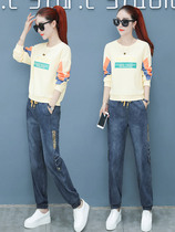 Spring dress foreign atmosphere age and thin two-piece female 2021 New temperament fashion casual small man professional suit