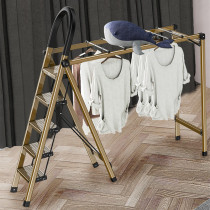 Intensify the home-use ladder dryer to the quilt balcony folding ladder cooler rack dual-purpose interior rack to the ground