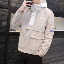 Hongxing overalls clothes spring and autumn mens jacket Korean trend coat jacket jacket Tide brand hooded clothes Erk