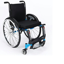 USA Merino sports wheelchair lightweight folding disabled aluminum alloy four-wheel trolley ultra light MZ-40