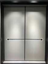 High-end custom-made new net red coat cabinet door shuttle door shuttle door with intelligent induction light handle set gold