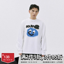 SAMESAME21AW small teardrop autumn long sleeve T-shirt loose Joker print couple trend cotton jersey