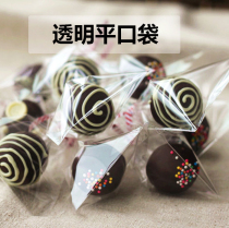 (Transparent flat pocket) Lollipop Bag bag biscuit bag ice cream bag cheese stick bag about 100 pieces