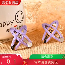 New Woven House 5 Winding Cloth Drop Clip Metal Hair Clip BB Clip Handmade DIY Hair Accessories Oval Clip Pair Clip