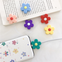  ins Hyuna Xiaohua data cable protective cover silicone apple charging cable anti-break cute female wire bite tide
