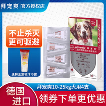 Bayer Pamper in vitro anthelmintic drops 10-25kg dog dog dog flea tick tick mosquito repellent 4