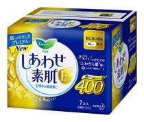 Box 22 Japanese flower King instant cotton soft breathable F series night wing sanitary napkin 40cm 7 pieces non-fluorescent