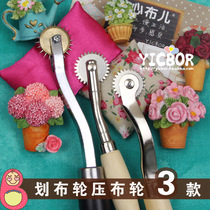 3 log crimping wheels plastic crimping wheels tracing wheels leather wheels scribing wheels non-woven scribing wheels
