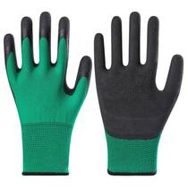Foam rubber labor protection gloves wear-resistant rubber non-slip breathable construction site men and women work dipping rubber thickening