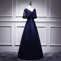 Banquet evening dress female 2020 new long slim body thin dignified atmosphere elegant socialite party long dress evening dress