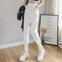 Chao brand 2021 new autumn and winter Harlan sports pants womens loose leg pants Korean casual pants high waist radish pants