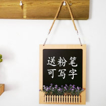 Hanging cute little blackboard shop listing Pastoral style cute creative literature and art decoration WIFI prompt board door number