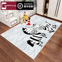 High-end brand eco-friendly cartoon childrens carpet boy bedroom room bedside blanket custom tatami rectangular climb