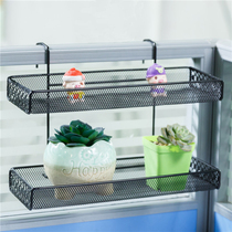 Hook desk Corner shelf Iron space-saving hanging basket Window storage bracket Bonsai shelf railing partition