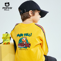 (Live 129 yuan 2 pieces) pig Banna childrens clothing boy clothes in the big childrens new childrens striped shirt