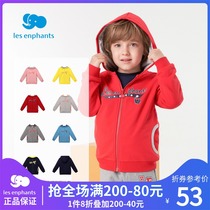 Li baby room childrens clothing childrens multi-color coat autumn clothing boys and girls cartoon print zipper out top 2021 Autumn New