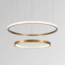 Nordic living room chandelier modern simple light luxury style home creative personality atmospheric golden round home improvement chandelier