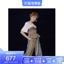 LE FAME pull FEM spring metallic butterfly yarn wool lace-up chest LF9C12B01P035