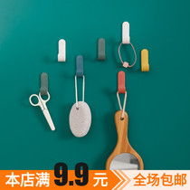 4 clothing Nordic Cashless Viscose Hook Kitchen without mark Adhesive Hook Home Door Rear Hangover Hook Free of perforated hood Hook