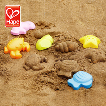 Hape Children's Water Play Large Beach Toy Set Play Sand Tools Beachfront Animals