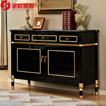 Neoclassical sideboard living room storage cabinet Cabinet Cabinet European-style porch cabinet American decorative cabinet light luxury