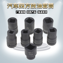 Two ends 4 four corners double square hole sleeve head 1 one-inch wind gun tap Heavy-duty oil release screw wrench 25 4m