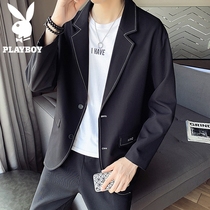 Flowers Playboy casual suit jacket mens spring autumn 2021 new Korean version trends ins Suppie handsome suit jacket