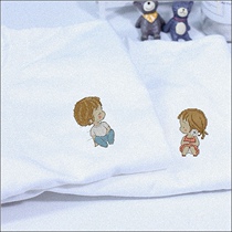 T-shirt clothes small pieces 2019 new embroidery cross embroidery self-embroidered handmade 2020 couple series love wedding bed