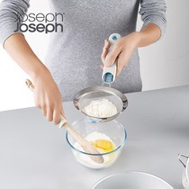 British Joseph Baking Tool Griddle Mesh Stainless Steel Handheld Silicone Gel Flour Sieve Mesh Sugar Powder Screen