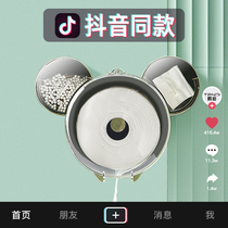 Mitch disposable wash-face towel containing case wall-mounted free face-to-face towel shelve toilet hanging wall box