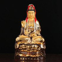 Bronze Bailim Sitting Lotus Guanyins home dedicated to Guanyin Buddha Buddhist Buddha Hall Guanyin BodhisattBodhisattBodhisattBodhisattva statue of the Buddha