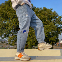 Boy jeans 2022 Spring and Autumn new model of the big boys pants and boys pants