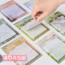 Creative notes Post-It large post-it notes rectangular horizontal bar Post-it notes cute cartoon girl heart Japanese Department