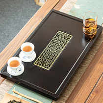 Solid Wood tea tray household modern simple tray kung fu tea set small tea table Tea Sea drainage type whole piece dry bubble tray