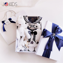 JO Newborn Baby Gift Box Kit Boys and Men and Women Baby Age of Full Moon Baby Navy Fengsailor Clothes