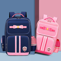 2021 schoolbag Primary School students Girls 6-12 years old children 1-3-6 grade girls shoulder backpack Ridge protection