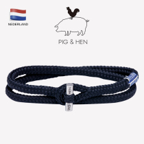 Captain pig hens gyroscope with the same style of hand rope mens bracelet for boyfriend cold wind hand rope simple