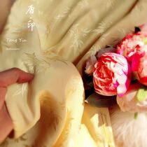 Double-layer 100% pure silk heavy mulberry silk cheongsam elegant goose egg yolk