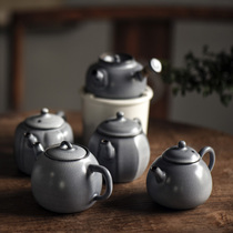 Fanshantang soda glaze old rock pottery Pottery handmade teapot small single kung fu tea set open film can be raised