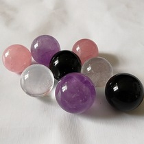 Natural crystal ball White Crystal amethyst powder obsidian transfer feng shui array ball custom ornaments