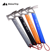 Outdoor mountaineering hammer Aluminum alloy camping tent sky curtain ground nail hammer multifunctional survival safety stainless steel sheep horn hammer