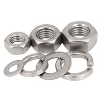 304 316 201 stainless steel nut hexagon nut flat gasket spring pad M2M2 5M3M4M5M6M8-M30